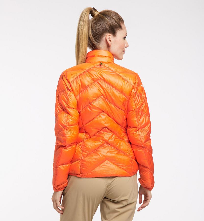 Haglöfs Womens L.I.M Essens Down Jacket Orange New Zealand 28490FGYW
